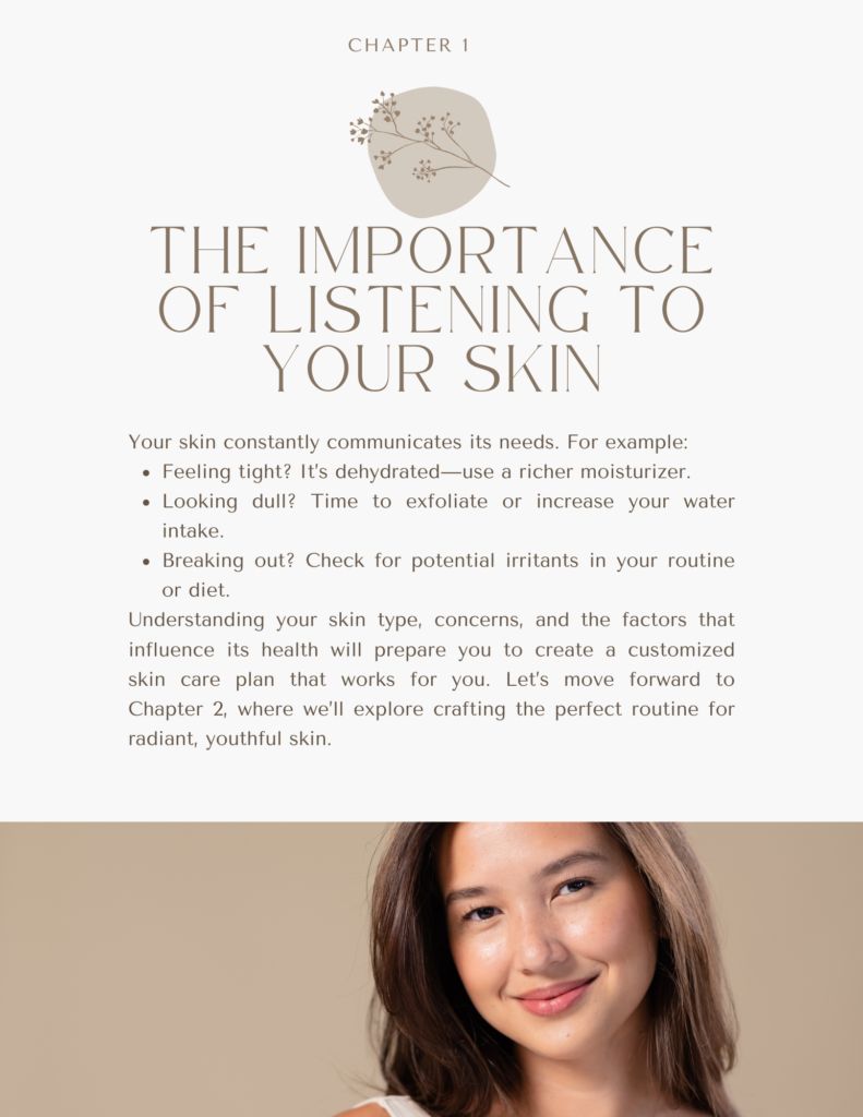 listening your skin